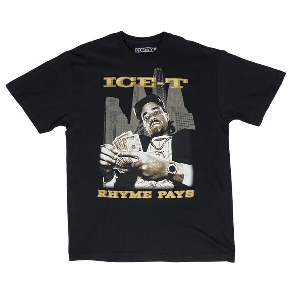 Ice-T Rhyme Pays Rap Tee Reprint 2008 - Picture 1 of 4